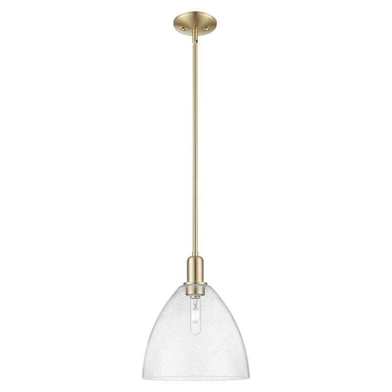 Innovations Lighting Endless Possibilities Arcadia - Bristol - 1 Light 12" Stem Hung Mini Pendant - Champagne Bronze/Seedy