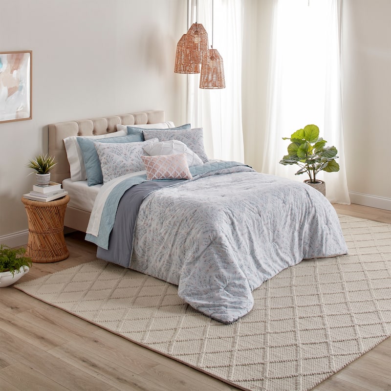 Anne Klein Casey Comforter Set - Twin - 4 Piece