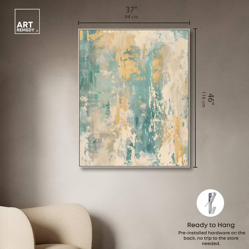 Minted Ivory II Canvas by Art Remedy