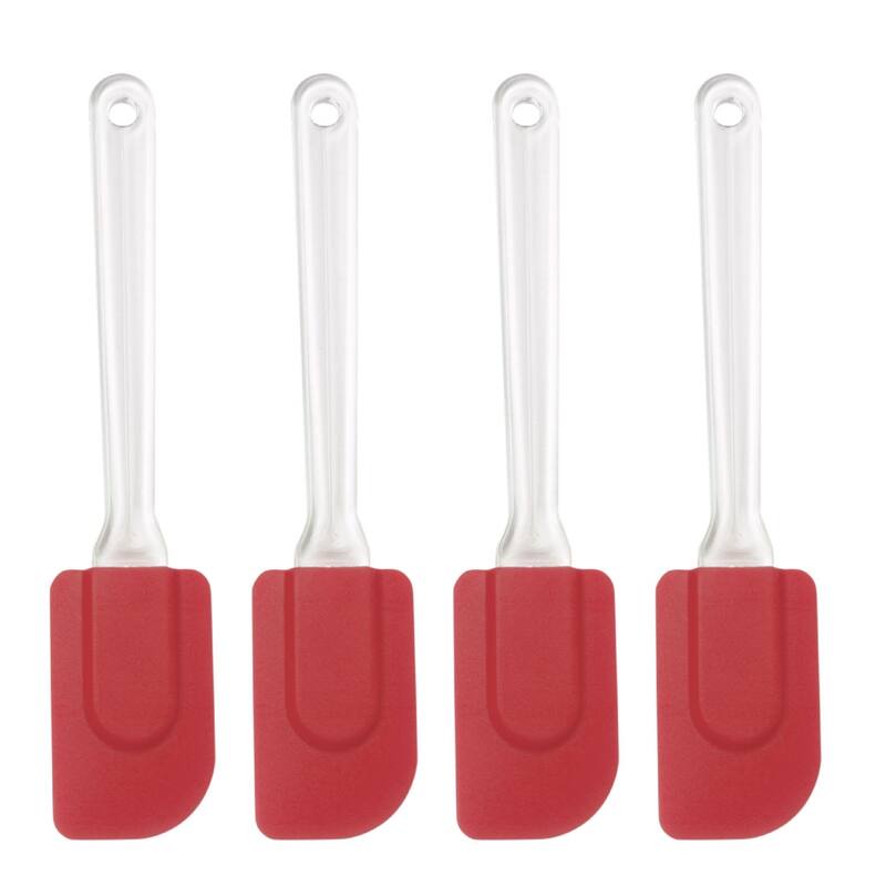 pcs Flexible Silicone Spatula Heat Resistant Non Stick for Cooking - 9.6" x 1.9"(L*W)