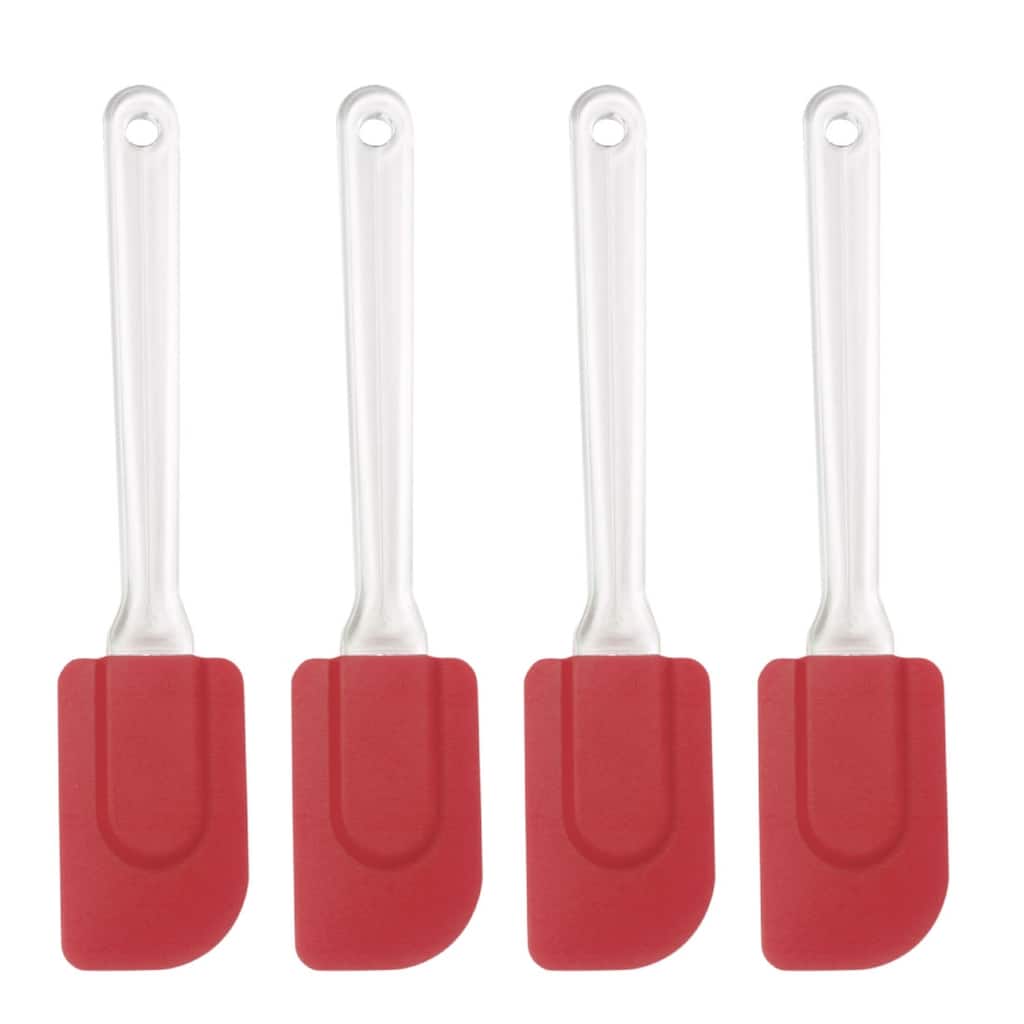 pcs Flexible Silicone Spatula Heat Resistant Non Stick for Cooking - 9.6" x 1.9"(L*W)