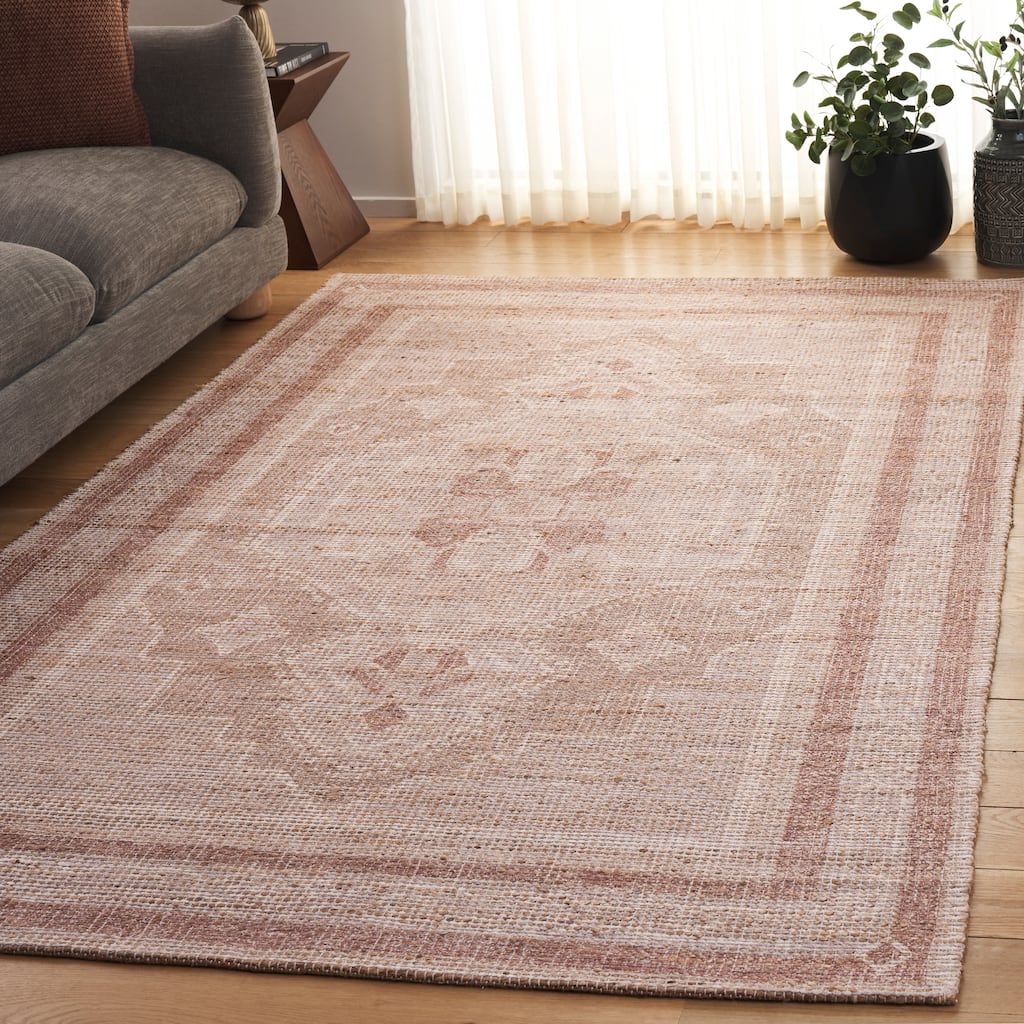 SAFAVIEH Handmade Saffron Lubke Jute & Chenille Rug