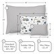 preview thumbnail 5 of 4, Sweet Jojo Designs Construction Truck Boy Toddler Pillow with Pillowcase 13x18 in. Grey Blue Green Transportation Zone Vehicles