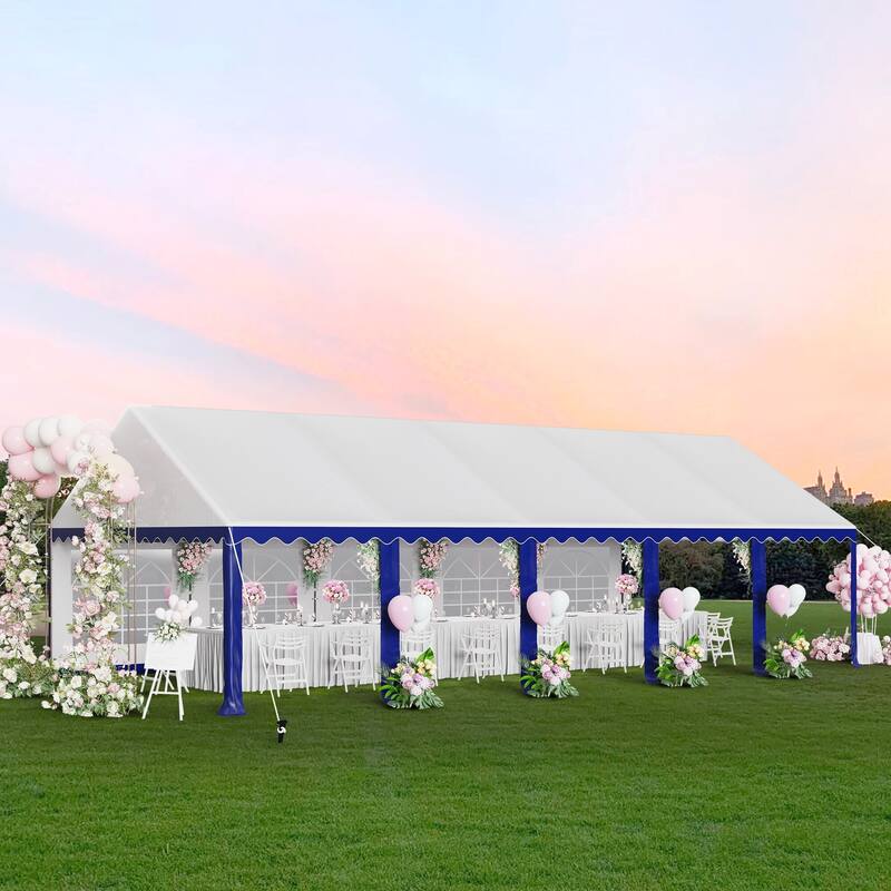 16'X32' Party Tent Heavy Duty Wedding Party Tent Outdoor Patio Tent