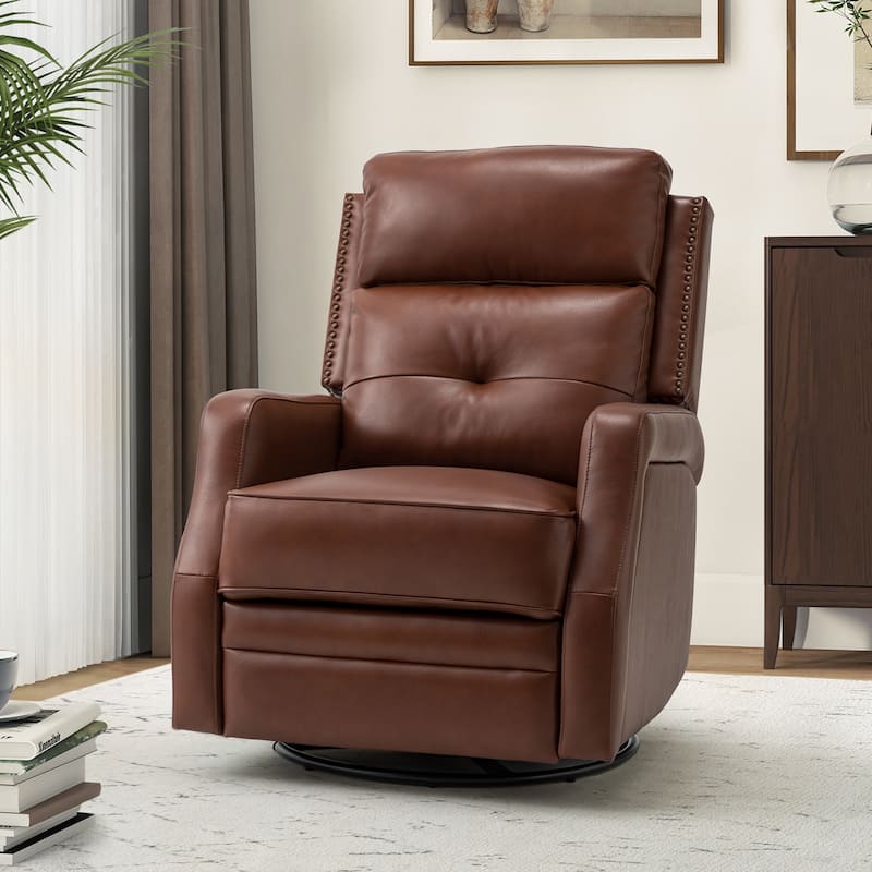 Beatriz Living Room Recliner with Metal Base - BROWN