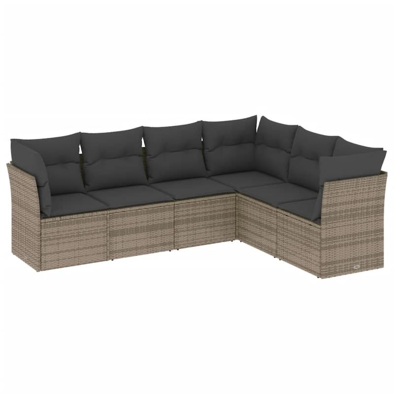 vidaXL Garden Sofa Set Grey - 24.4 x 24.4 x 27.2