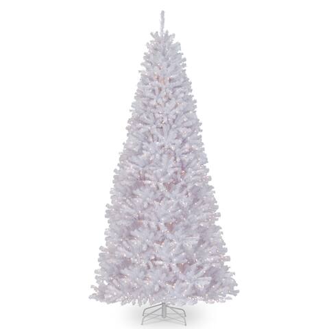14 Pre-Lit Clear Lights White Valley Artificial Christmas Tree, M - over-10-feet