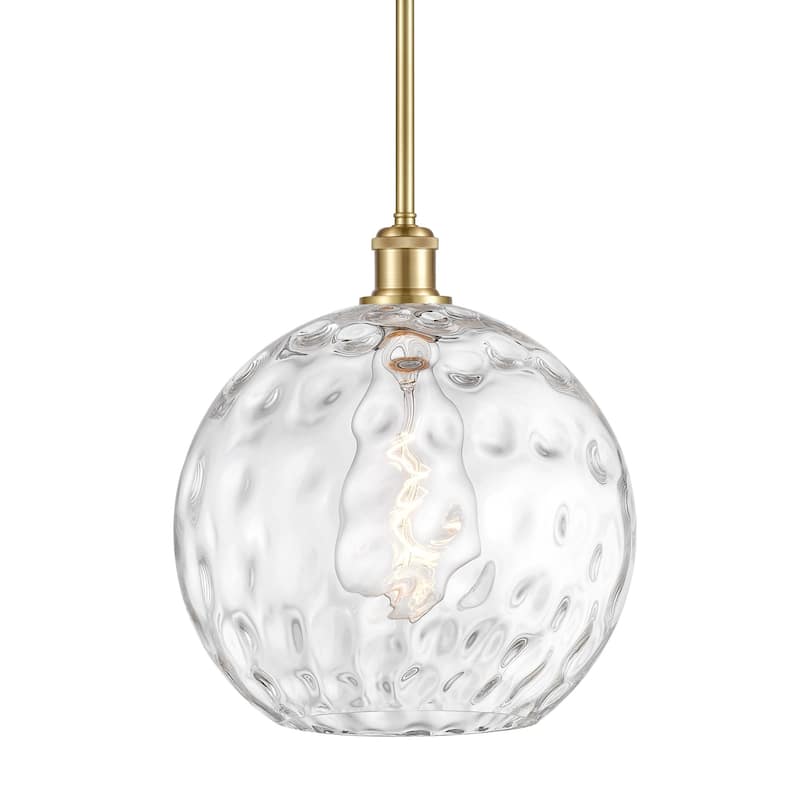 Innovations Lighting 516-1S-15-12 Athens Pendant Athens 12" Wide - Satin Gold / Clear Water Glass