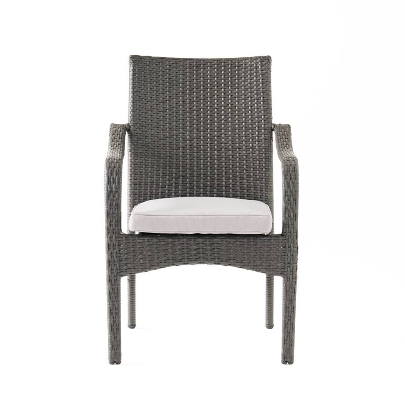 San Pico Outdoor Wicker Chairs (Set of 4) by Christopher Knight Home