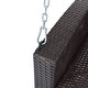 preview thumbnail 59 of 63, 2-Person Wicker Hanging Porch Swing with Chains