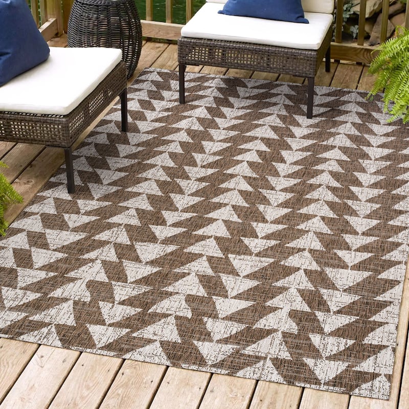 JONATHAN Y Marokko Modern Tribal Geometric Indoor/Outdoor Area Rug
