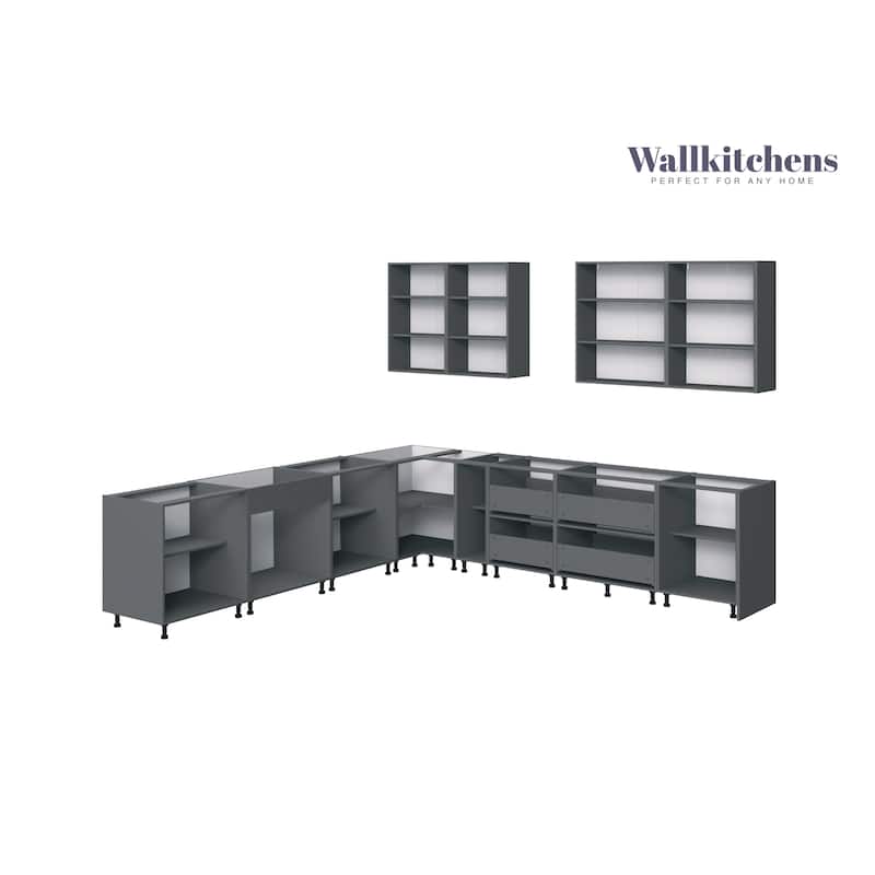 Kitchen Prodigy Collection White Matte Color Base Size 11Ft Wide - 130x130