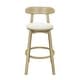 preview thumbnail 4 of 24, Christopher Knight Home - Ashley Contemporary Upholstered Round Cushion Bar Stools with Rubberwood Frame, Set of 2