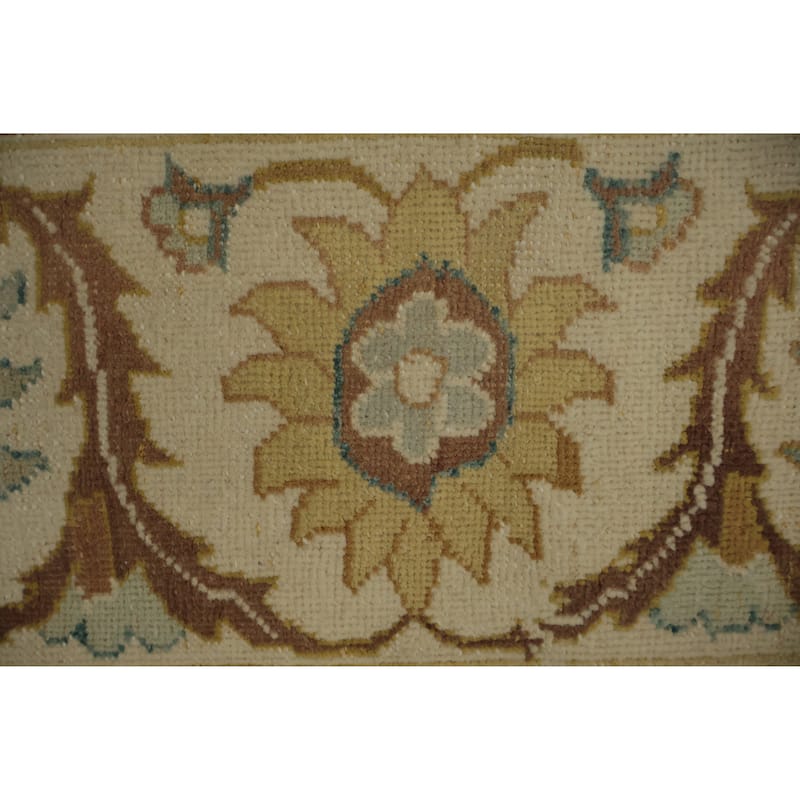 Hand Knotted Oriental 100% Wool Carpet Traditional All-Over Oranges & Rust Ziegler Area Rug - 17' 11'' X 9' 10''