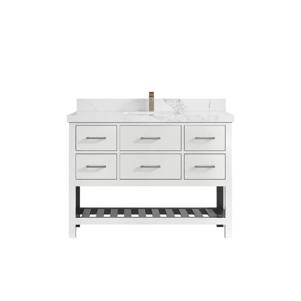 Willow Collections 48 in. W x 22 in. D Parker Single Sink Bathroom Vanity with Countertop