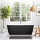 preview thumbnail 3 of 17, London Freestanding Acrylic Soaking Bathtub