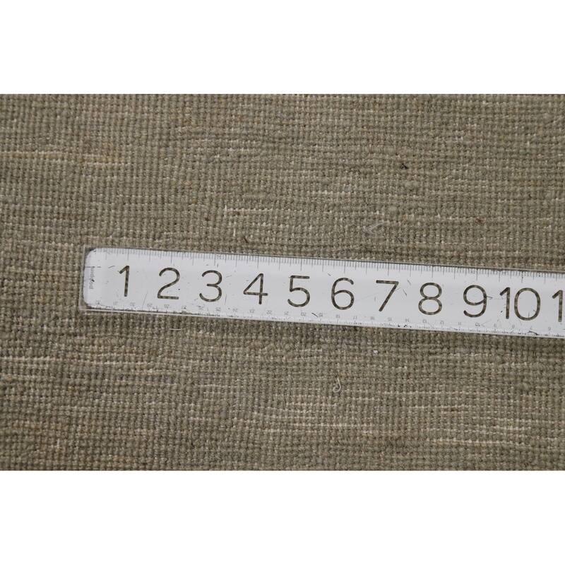 Hand Knotted Oriental 100% Wool Carpet Modern Modern Beige & Ivories Gabbeh Runner Rug - 11' 0'' X 2' 7''