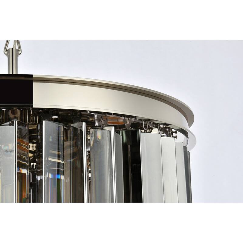 Royce Edge 6-Light Polished Nickel Pendant