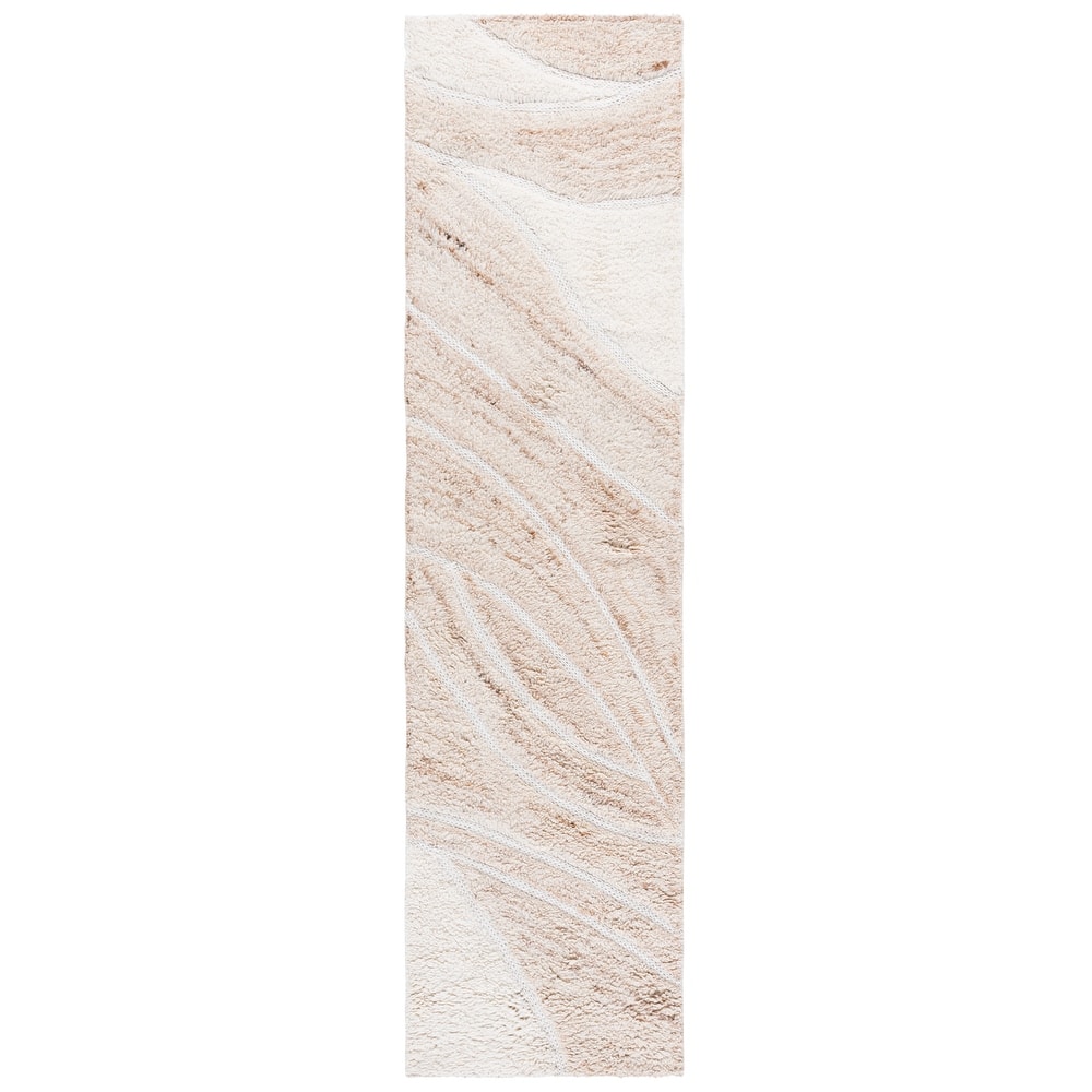 SAFAVIEH Handmade Casablanca Shag Harue Wool Rug