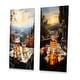 preview thumbnail 3 of 4, Designart - Whiskey Glass Reverie - Liquor Metal Wall Art Set Of 2 - Traditional Brown Metal Art 2 Pieces