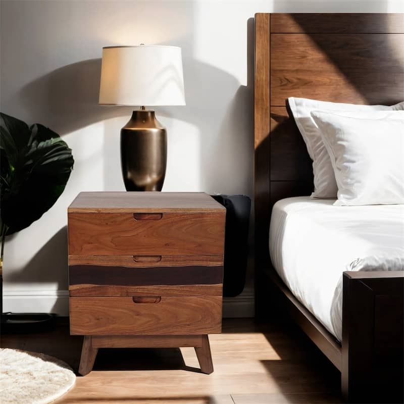 Farmhouse Solid Wood Nightstand