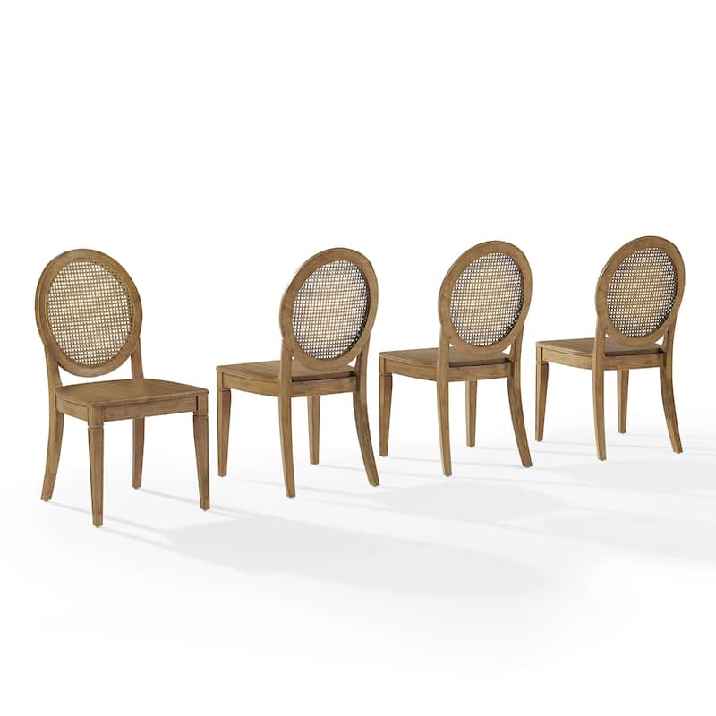 Crosley Katia 4-Piece Cane-Back Dining Chair Set
