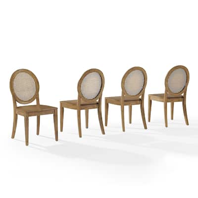 Crosley Katia 4-Piece Cane-Back Dining Chair Set