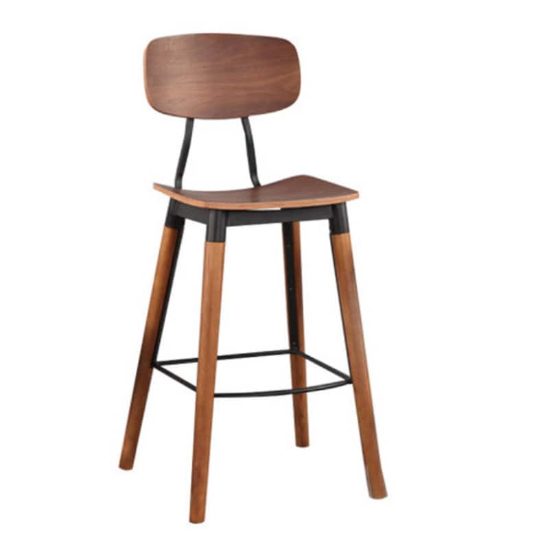 Copine Stool (26") (set of 2 ) - Extra Tall - Set of 2 - Walnut