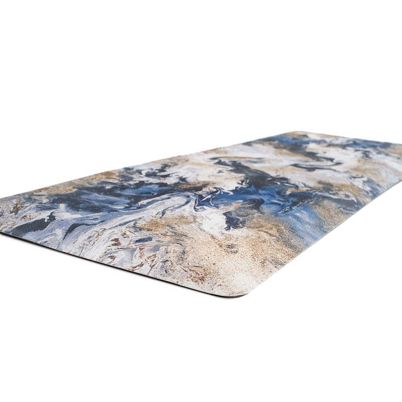 Contemporary Abstract Cushioned Anti Fatigue Standing Kitchen Mat
