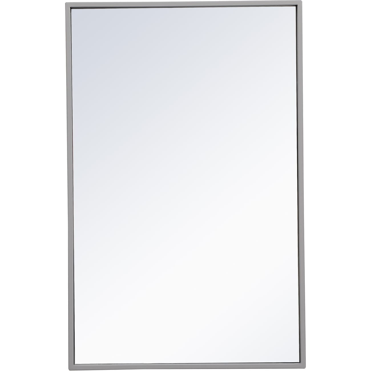 Elegant Lighting Eternity 28" x 18" Rectangular Flat Metal Framed