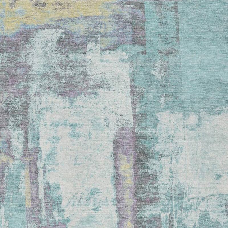 HomeRoots Abstract Transitional Rectangle Outdoor Rug