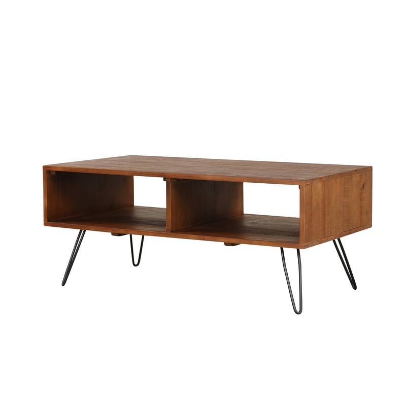 Turner Reclaimed Solid Wood 42-inch Hairpin Leg Coffee Table
