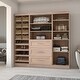 preview thumbnail 4 of 17, Pur 86-Inch Closet Organizer with Storage Cubbies by Bestar Rustic Brown