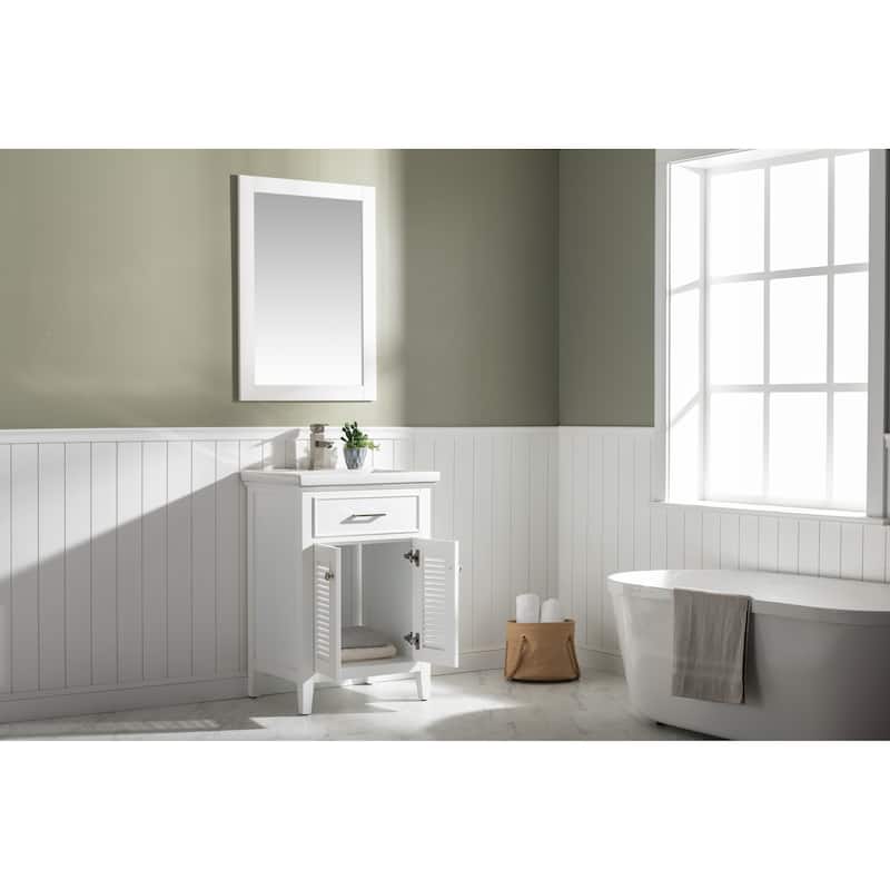 Cameron 24" Single Sink Vanity in White