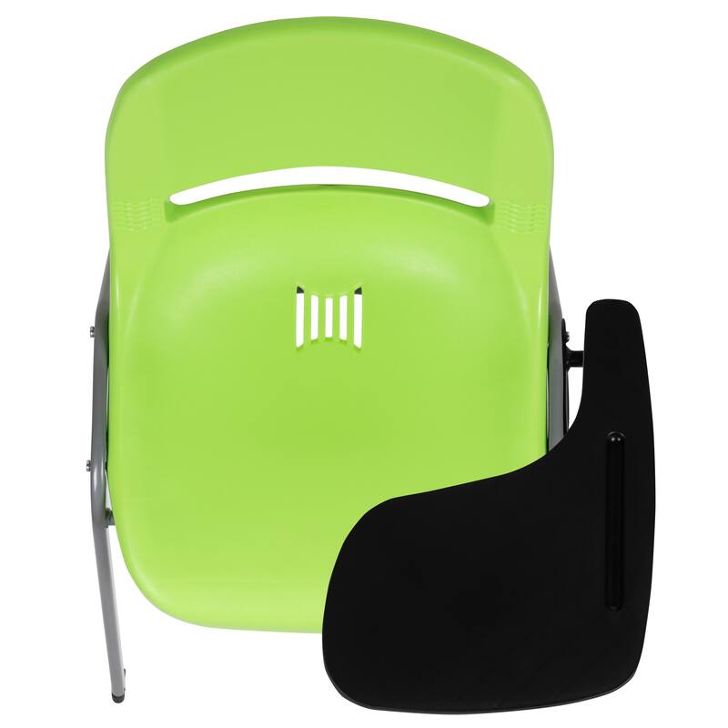 Ergonomic Shell Chair with Right Handed Flip-Up Tablet Arm