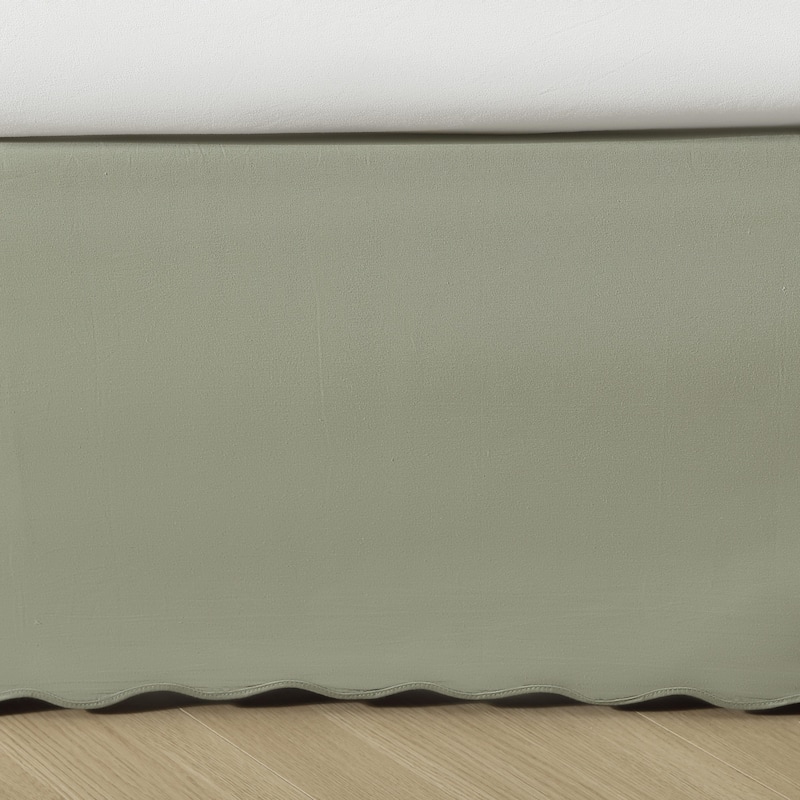 Stone Cottage Solid Scallop Cotton Bedskirt