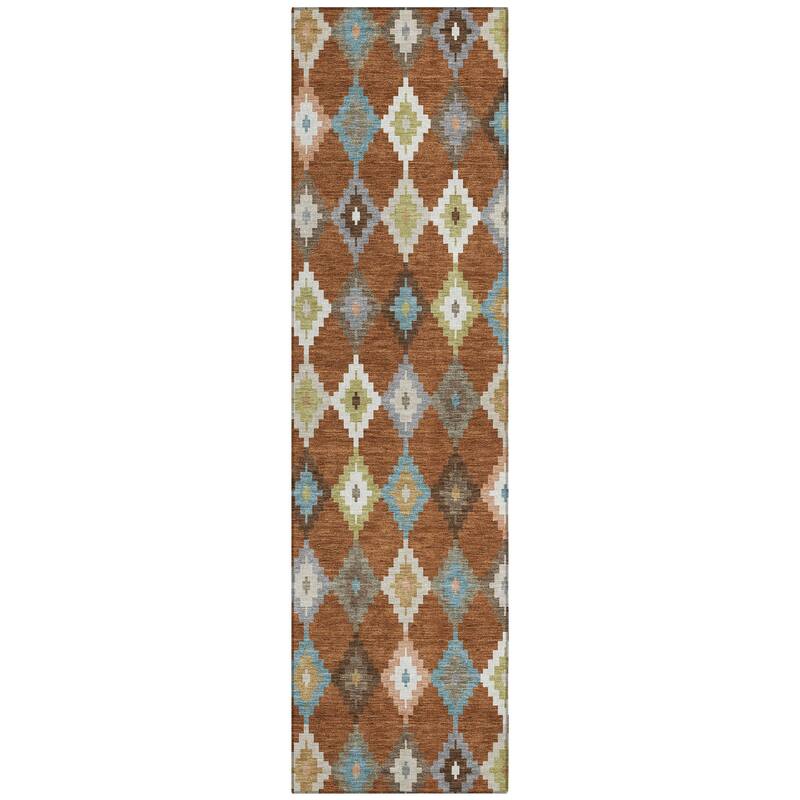 Machine Washable Indoor/ Outdoor Global Ahmet Chantille Rug