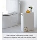 preview thumbnail 3 of 6, Yamazaki Home Toilet Paper Stocker, Steel, Holds 12 toilet paper rolls, Holds 4.4 lbs