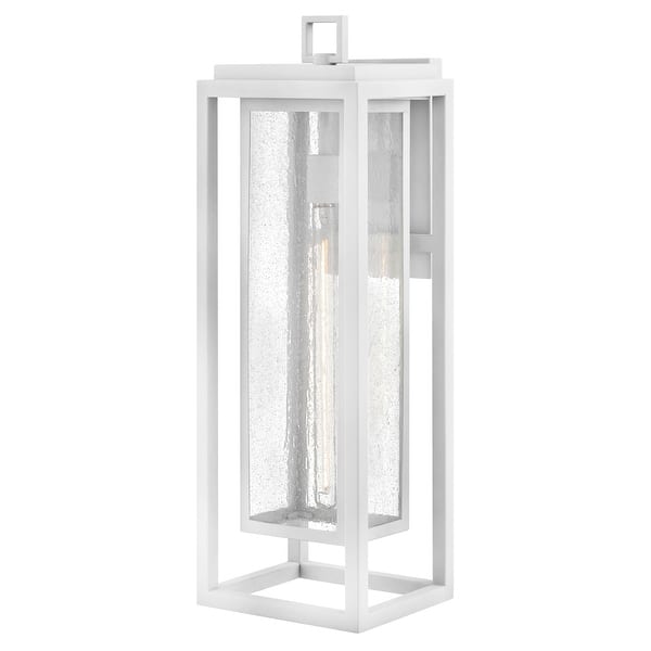 slide 1 of 1, Hinkley Lighting 1009 Republic 27" Tall Wall Sconce Textured White