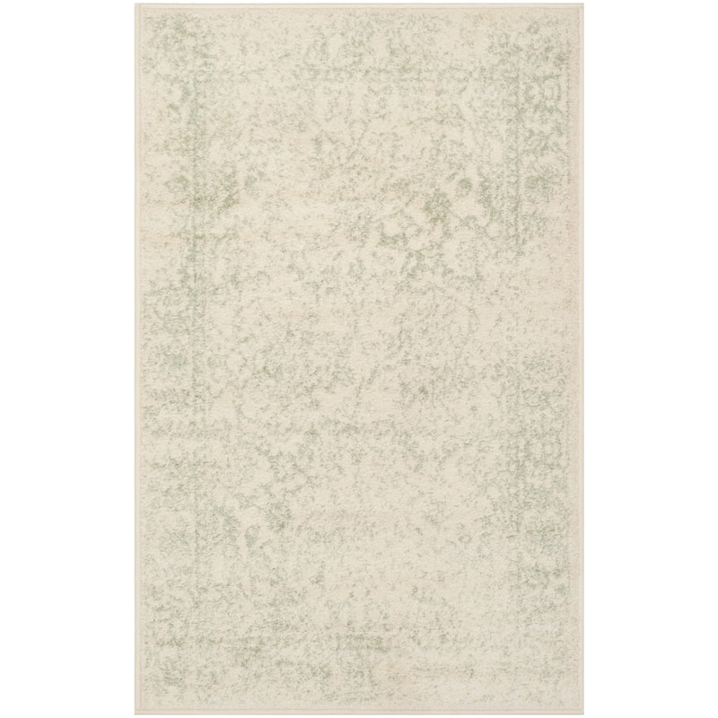 SAFAVIEH Adirondack Dakota Rustic Shabby Chic Distressed Rug - 2'6" x 4' - Ivory/Sage