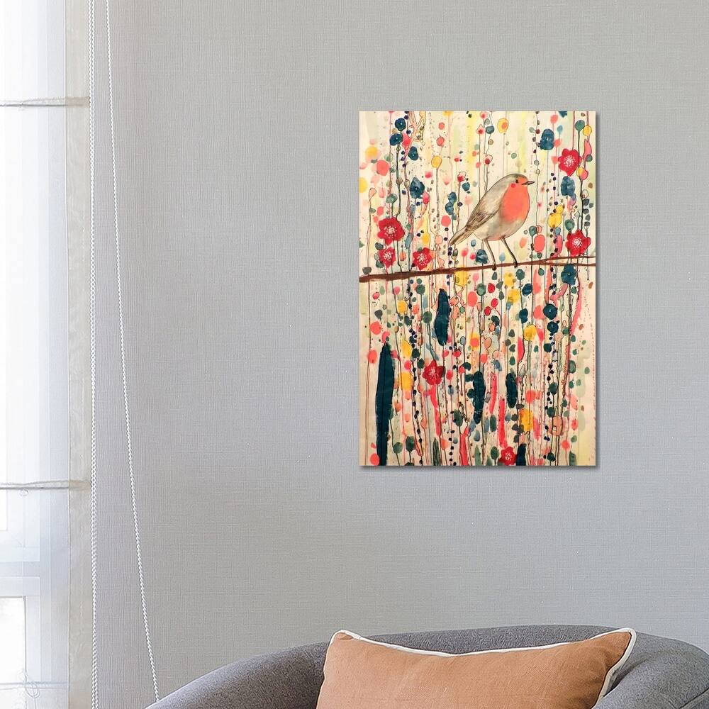 iCanvas "Je Ne Suis Pas Qu'un Oiseau" by Sylvie Demers Canvas Print