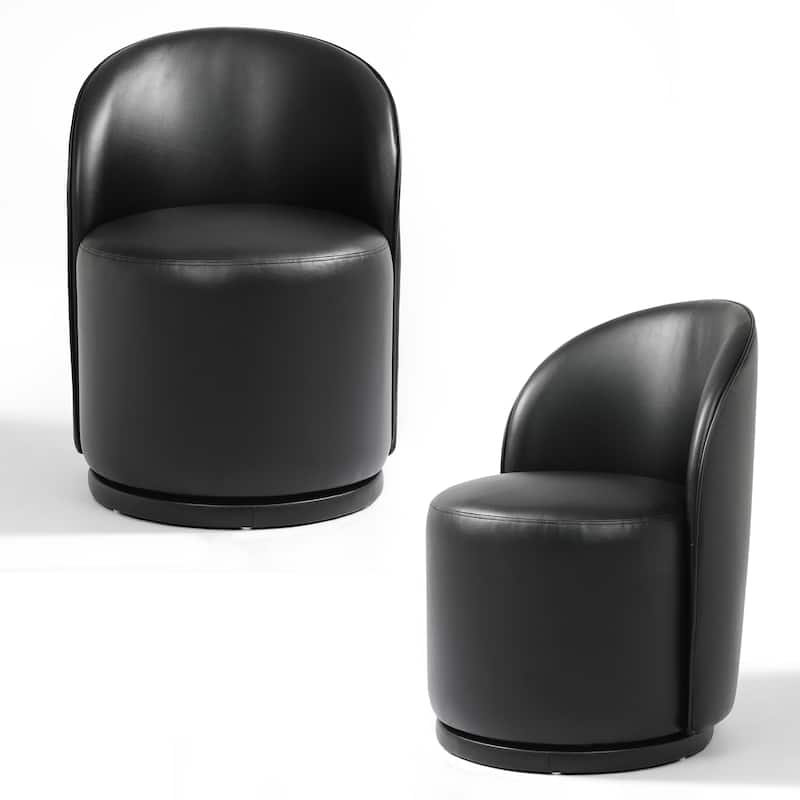 23" W Upholstered Swivel Side Chair for Dining Room Set of 2