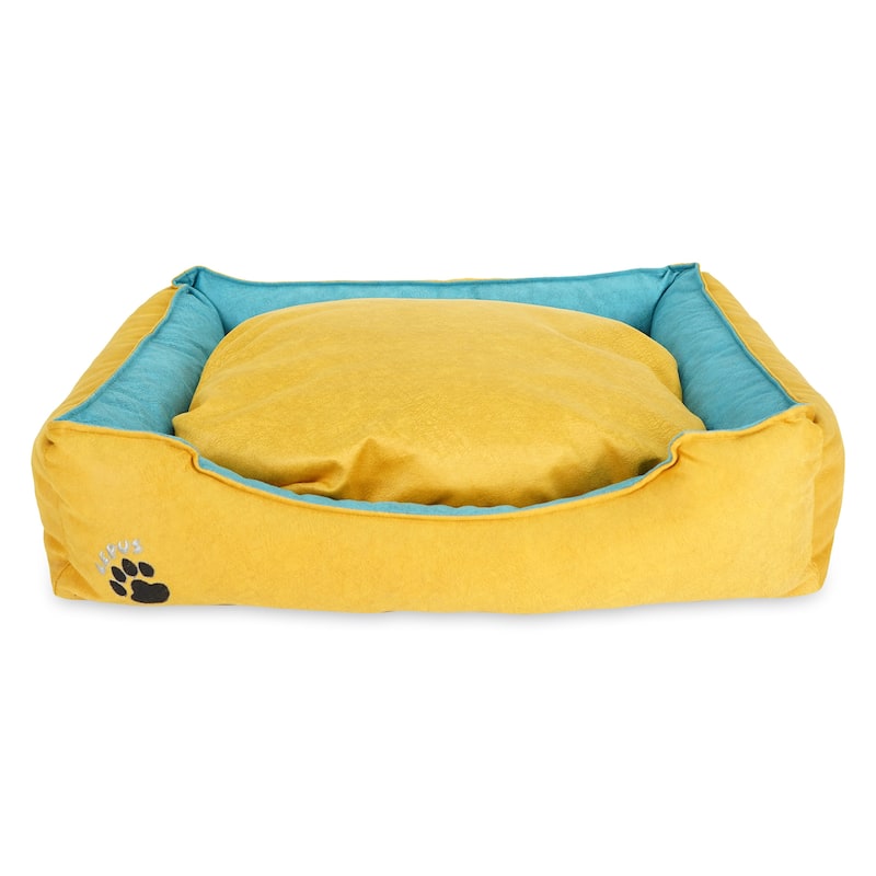 Pets Washable Dog Bed for Small / Medium / Large Dogs - Durable Waterproof Sofa Dog Bed with Sides - Medium - CAMEL