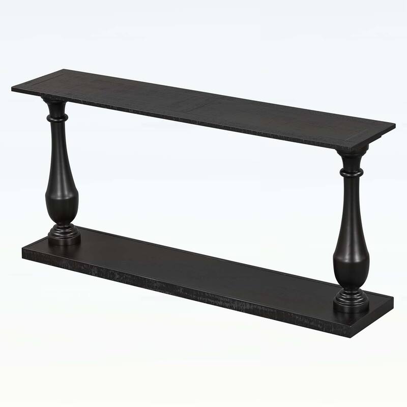 Vintage Console Table with Elegance Vase-Leg Design