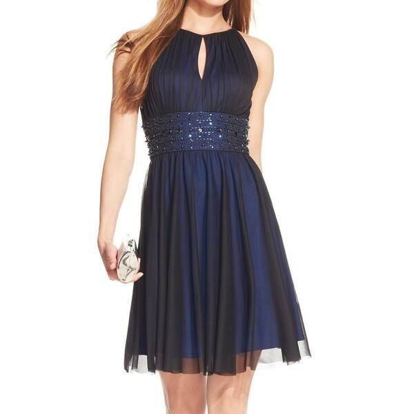 Shop Jessica Howard New Blue Women S Size 12p Petite Empire Waist