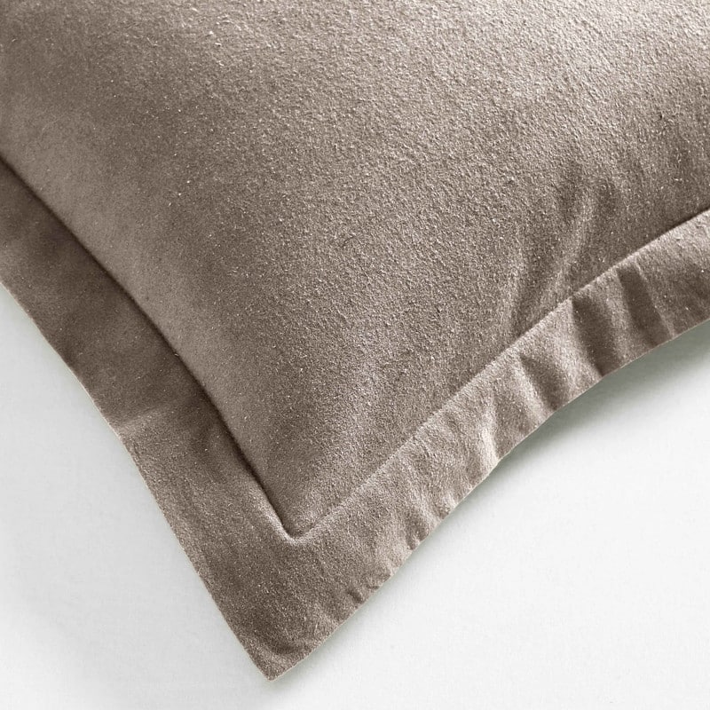 Blue Nile Mills Solid Flannel Cotton Duvet Cover Set