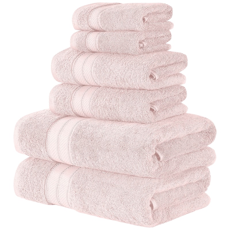 Modern Threads 6-Piece SpunLoft Towel Set - Blush