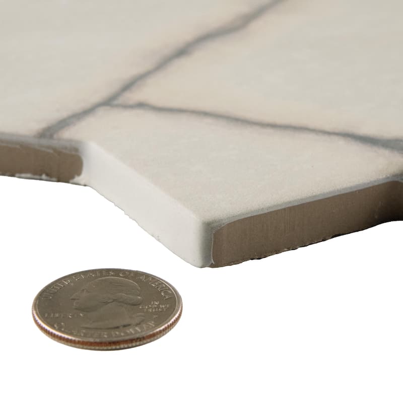Merola Tile Istanbul Star Day with Day Cross 6" x 12" Porcelain Floor and Wall Tile - Case (32 Tiles)