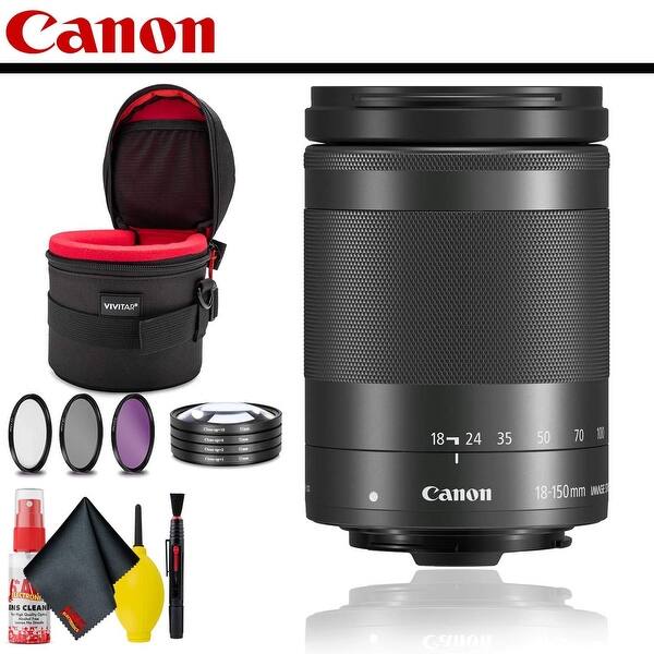 Canon Ef M 18 150mm F 3 5 6 3 Is Stm Lens Graphite Starter Bundle 01 Overstock Canon Ef M 18 150mm F 3 5 6 3 Is Stm Lens Graphite Starter Bundle 01 Overstock