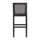 preview thumbnail 9 of 43, Set of 2 Counter Height Bar Stool, Fabric Upholstered Accent Chair, Wooden Frame Island Dining Chair, Bistro High Bar Chair